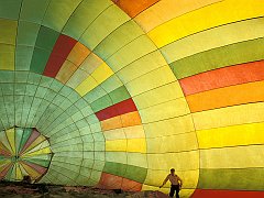 Inside a Hot Air Balloon, Provence, France